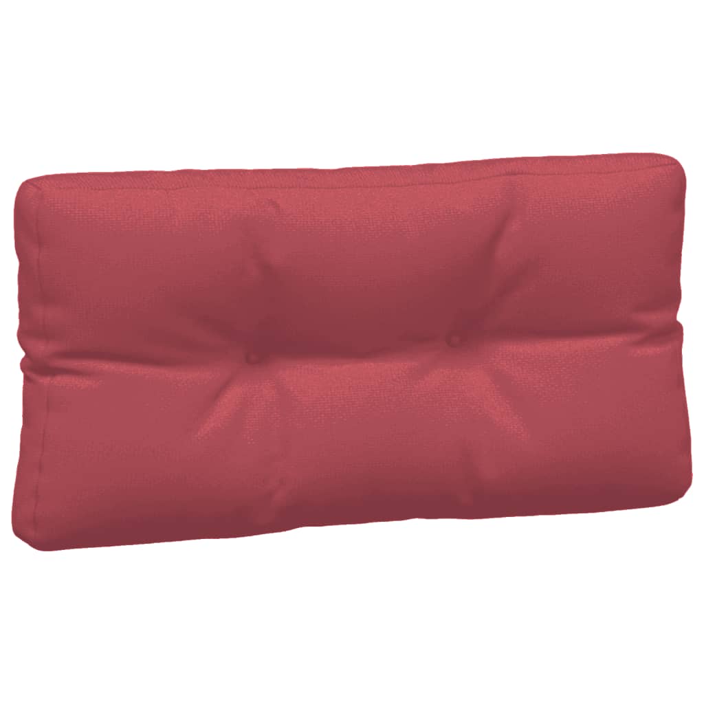 Cuscini per Pallet 3 pz Rosso Vino in Tessuto