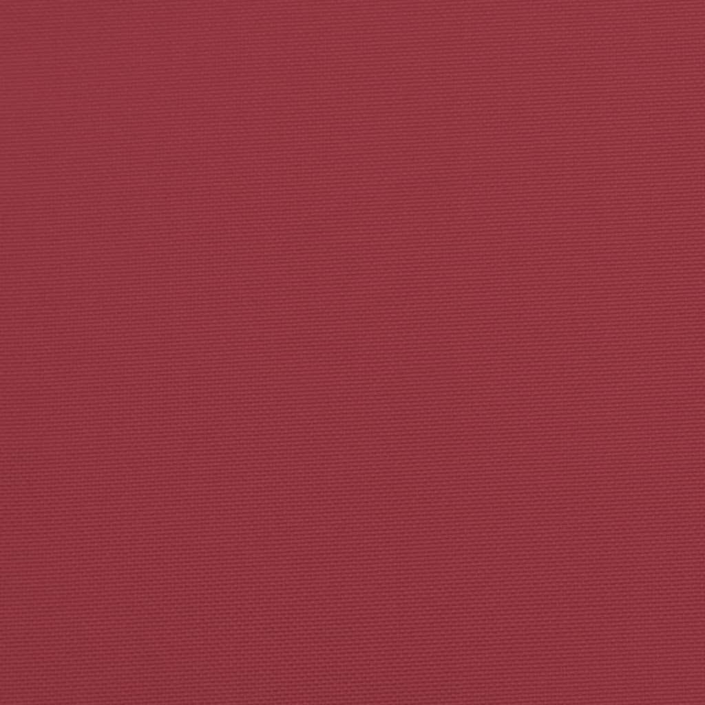 Cuscini per Pallet 3 pz Rosso Vino in Tessuto