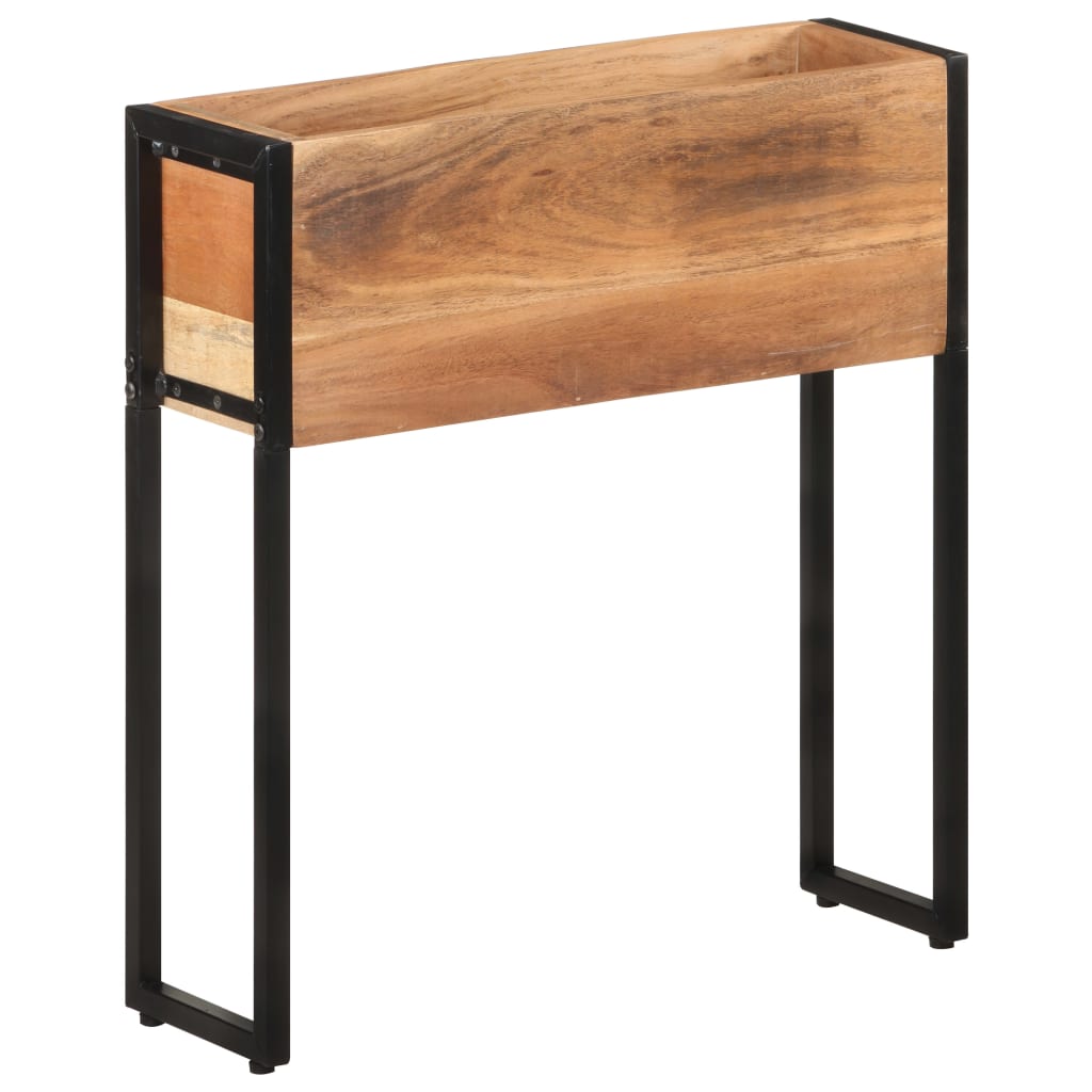 Fioriera 60x20x68 cm in Legno Massello di Acacia