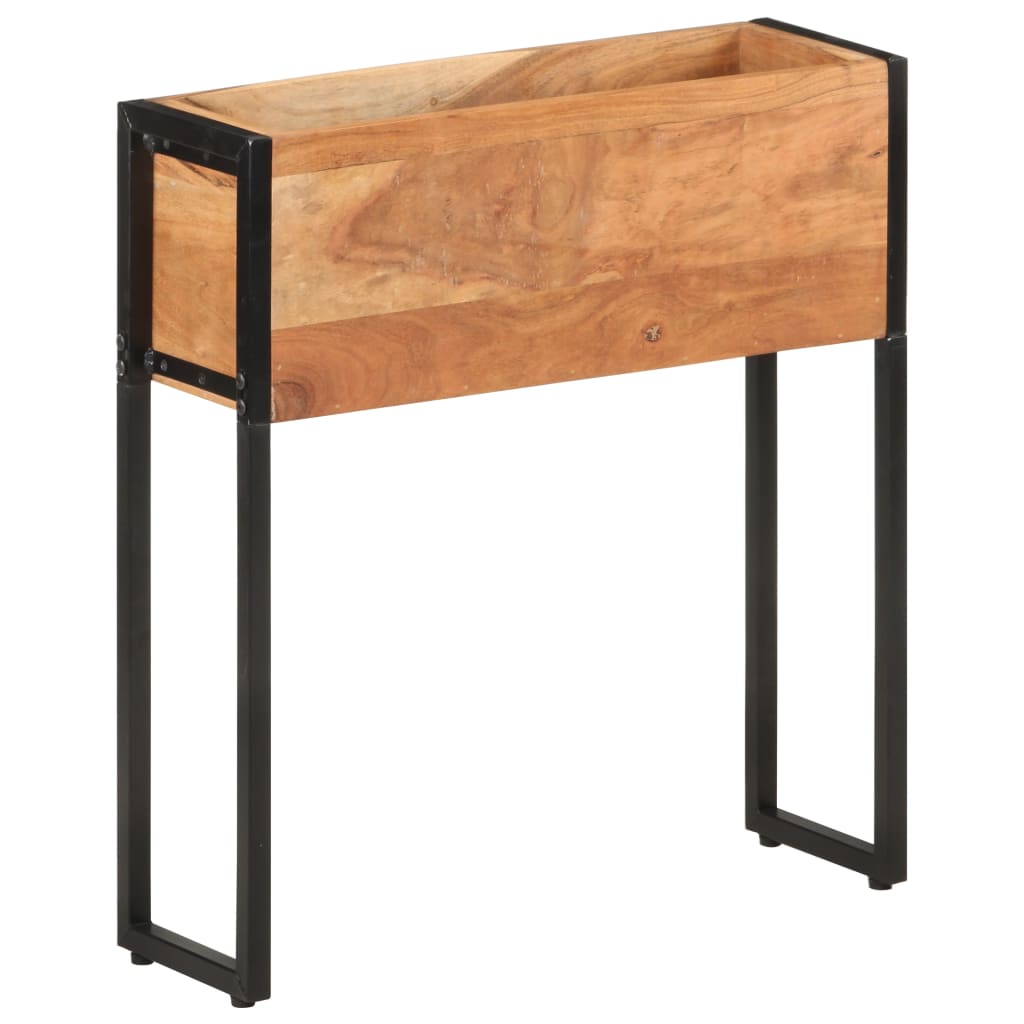 Fioriera 60x20x68 cm in Legno Massello di Acacia