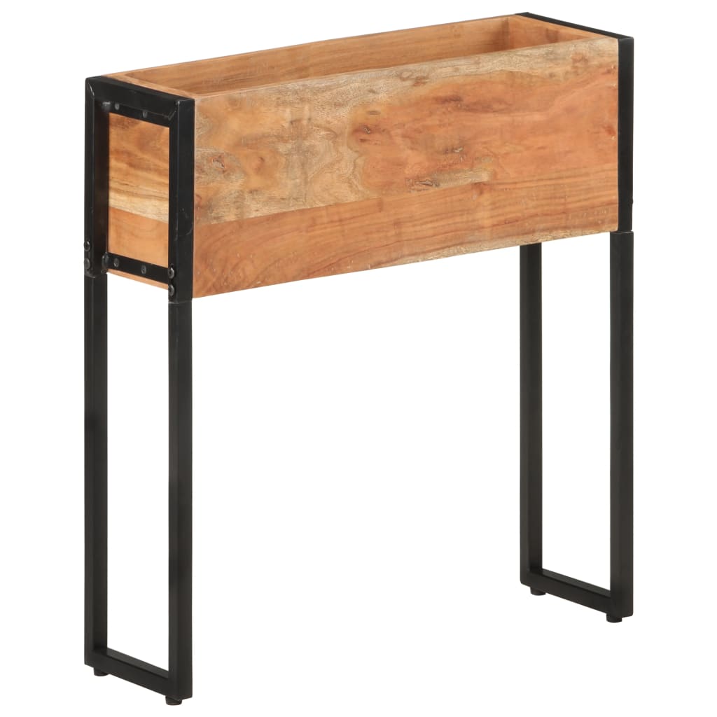 Fioriera 60x20x68 cm in Legno Massello di Acacia