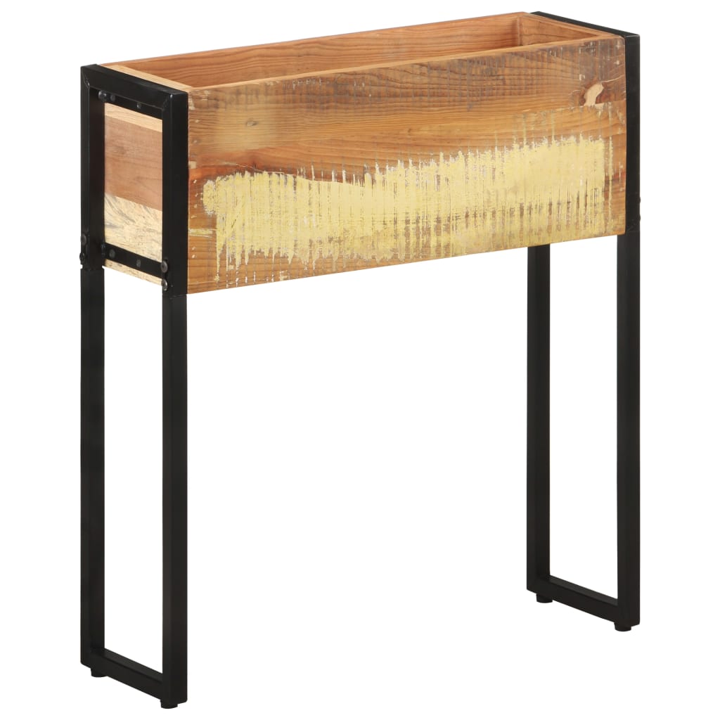 Fioriera 60x20x68 cm in Legno Massello di Recupero