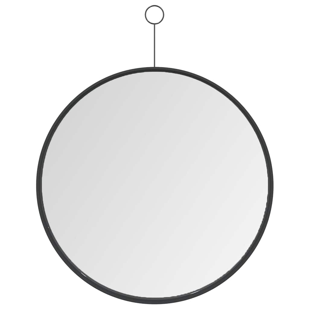Specchio Sospeso con Gancio Nero 40 cm