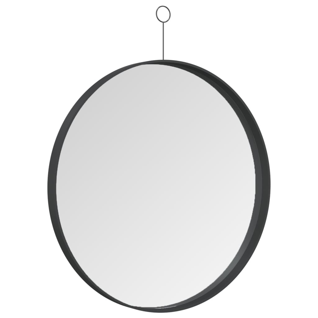 Specchio Sospeso con Gancio Nero 50 cm