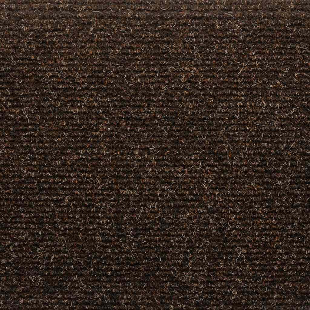Tappetini per scale autoadesivi 15 pz 65x21x4 cm marrone