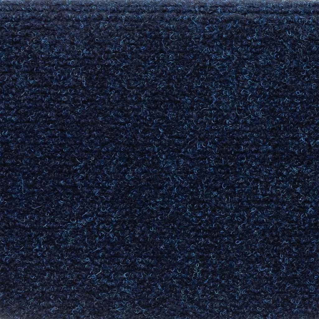 Tappetini per scale autoadesivi 15 pz 56x17x3 cm blu navy semicircolari
