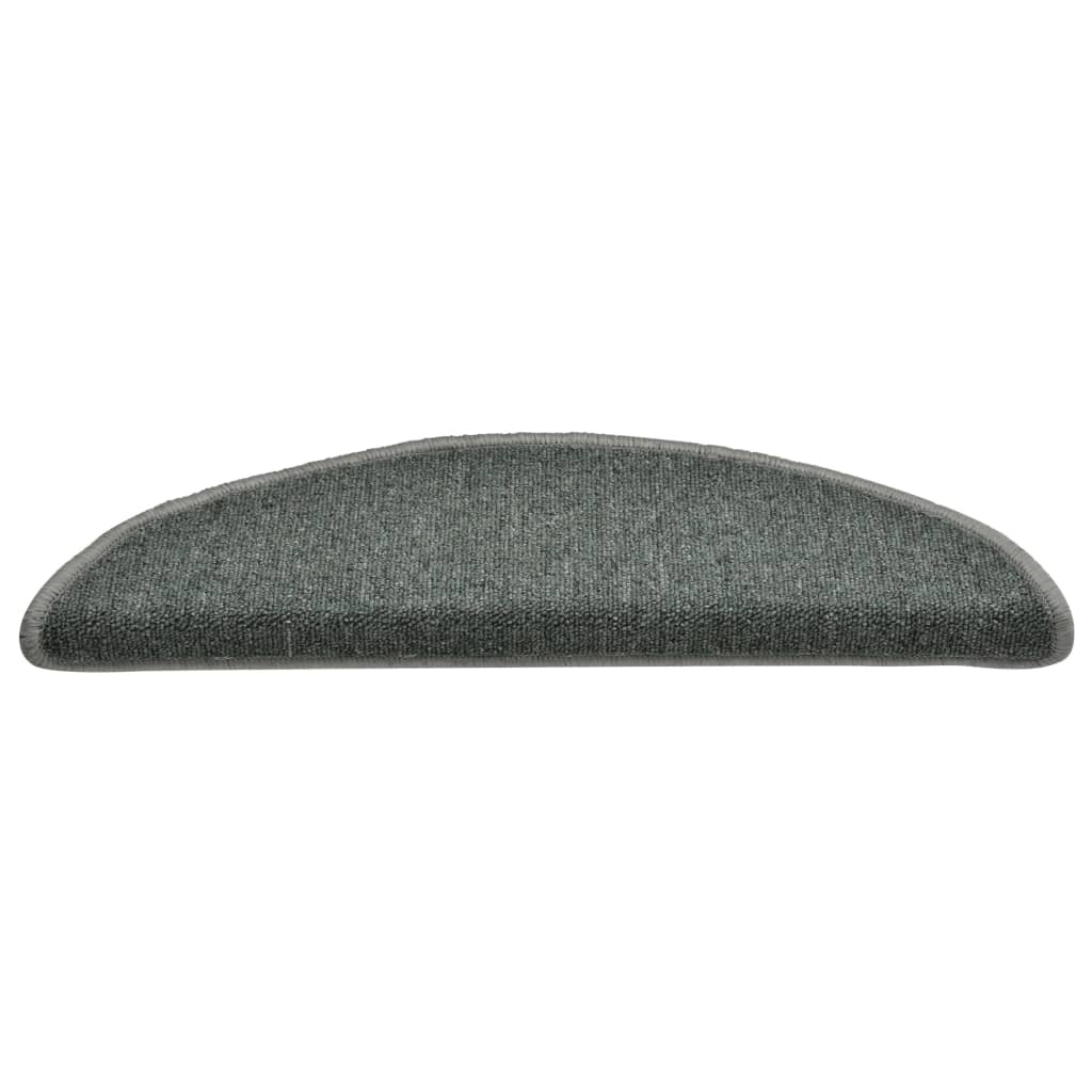 Tappetini per scale 15 pz 56 x 17 x 3 cm Non-Slip Verde Scuro
