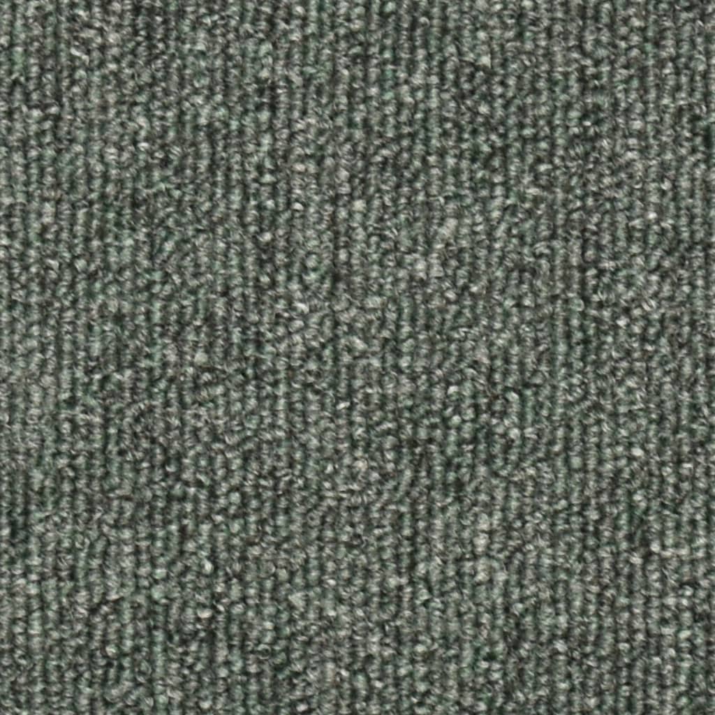 Tappetini per scale 15 pz 56 x 17 x 3 cm Non-Slip Verde Scuro