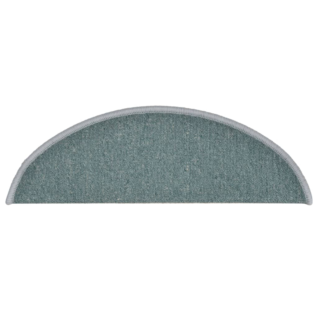 Tappetini per scale 15 pz 56 x 17 x 3 cm Non-Slip Blu mare