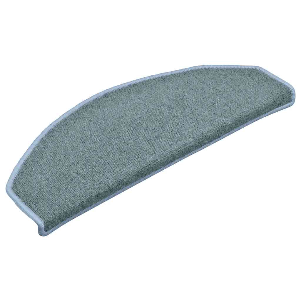 Tappetini per scale 15 pz 65 x 24 x 4 cm Non-Slip Blu mare