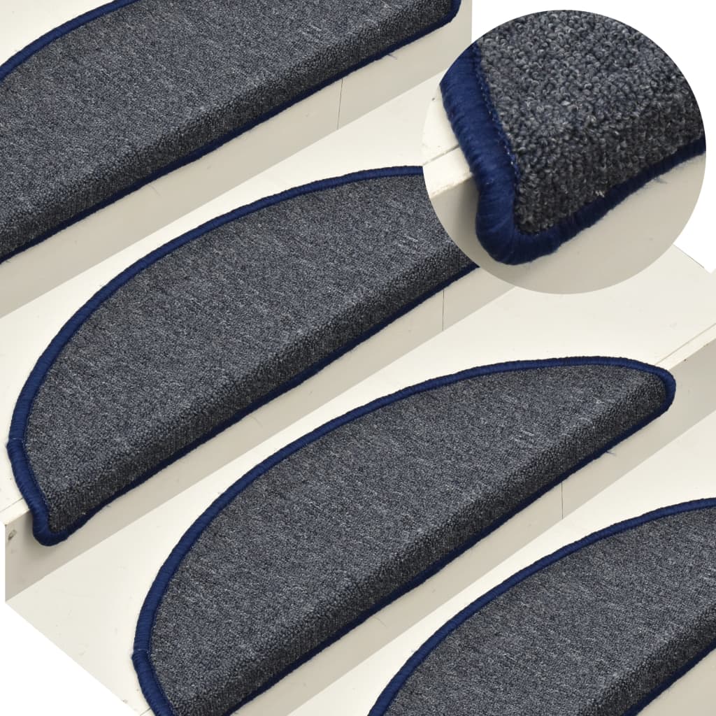 Tappetini per scale 15 pz 56 x 17 x 3 cm Non-Slip