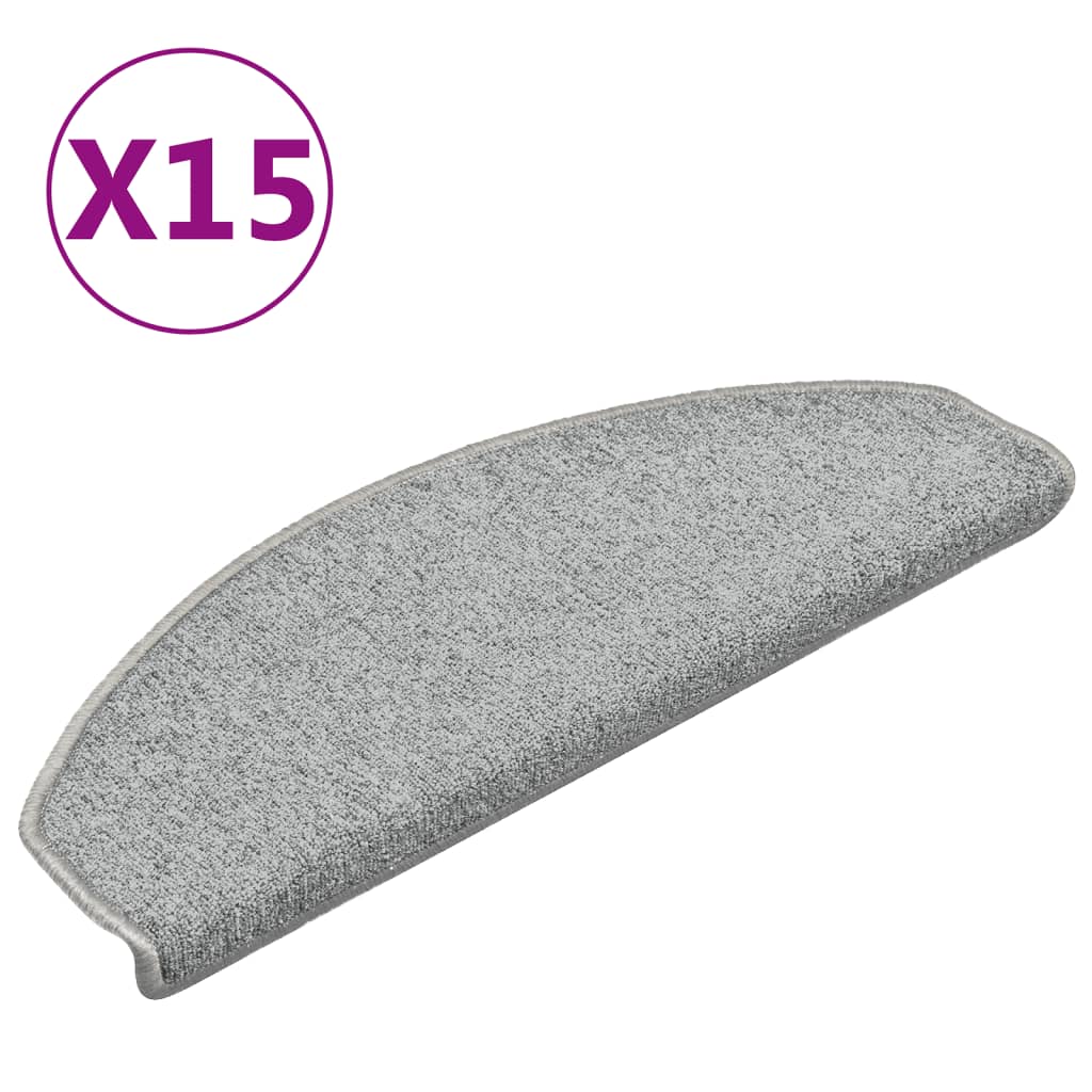 Tappetini per scale 15 pz 65 x 24 x 4 cm Non-Slip