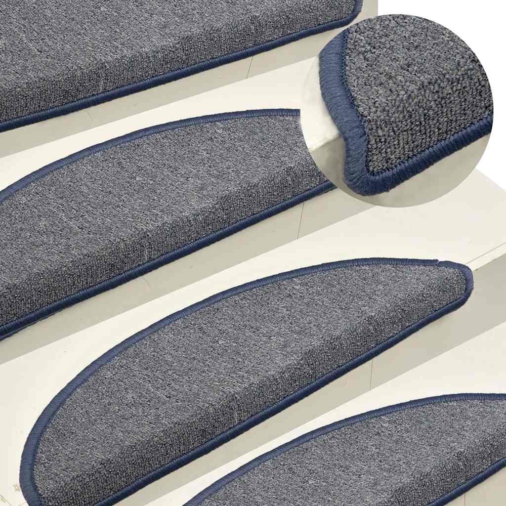 Tappetini per scale 15 pz 56 x 17 x 3 cm Non-Slip