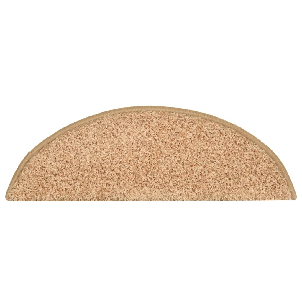Tappetini per scale 15 pz 56x17x3 cm Oro Semicircolari