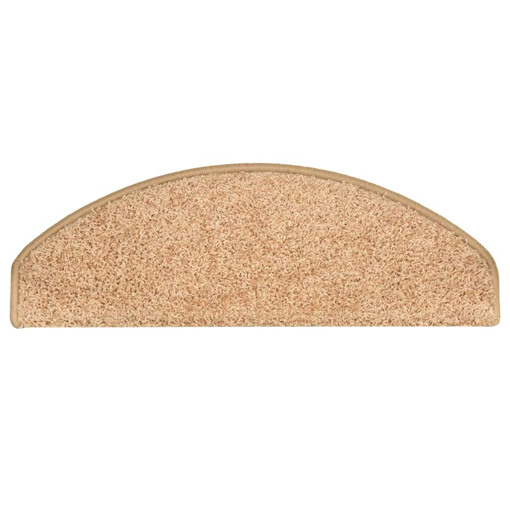 Tappetini per scale 15 pz 65x21x4 cm Oro Semicircolari Grandi