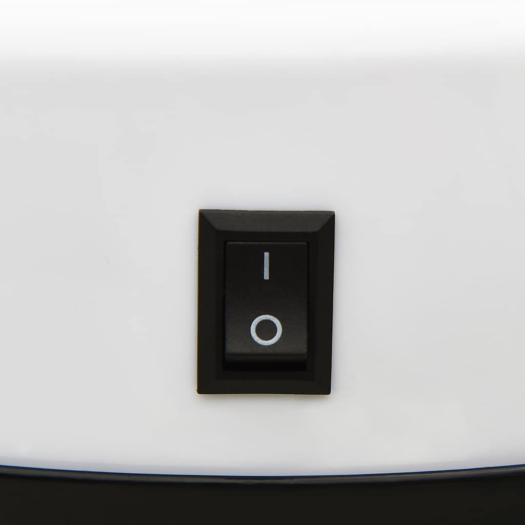 Pattumiera Automatica e Sensore 50 L Acciaio al Carbonio Bianco