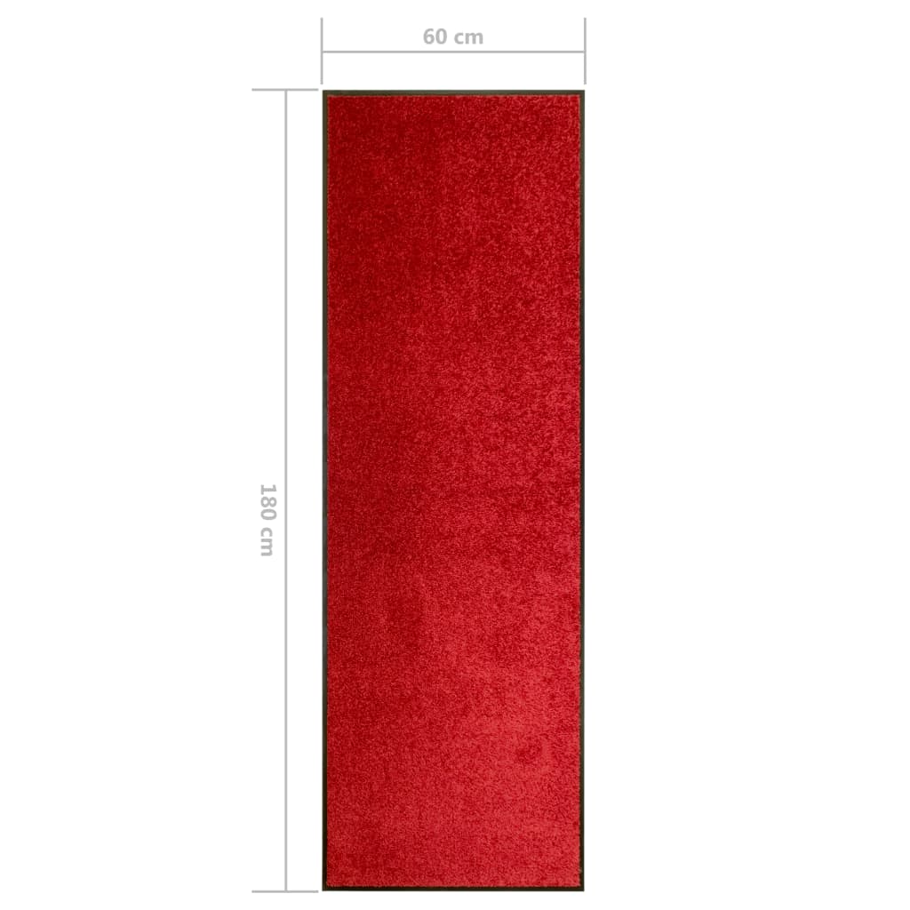 Zerbino Lavabile Rosso 60x180 cm
