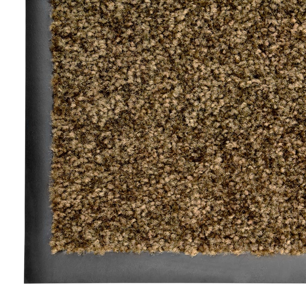 Zerbino Lavabile Marrone 120x180 cm
