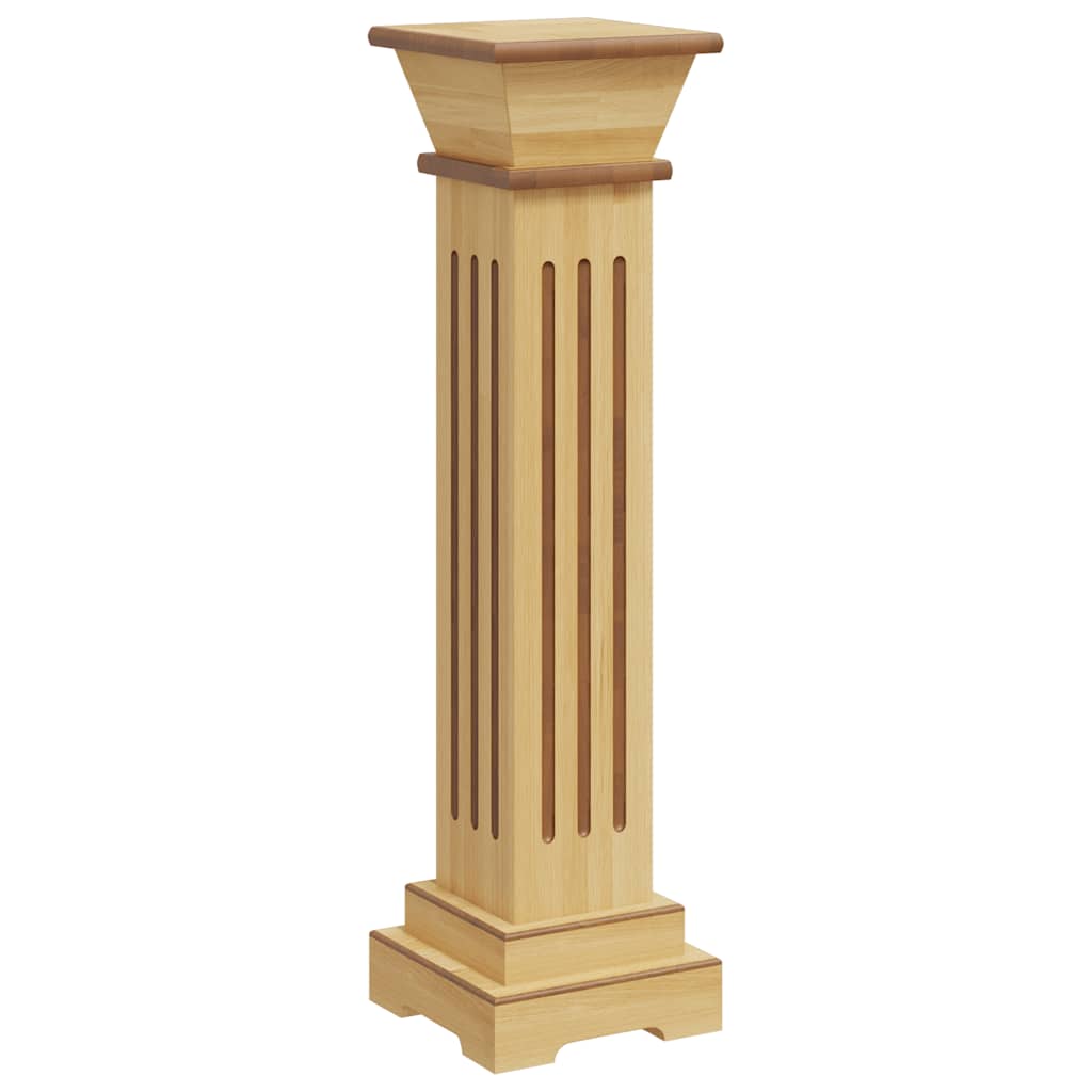 Piedistallo per Piante Quadrato Classico Legno 17x17x66 cm MDF