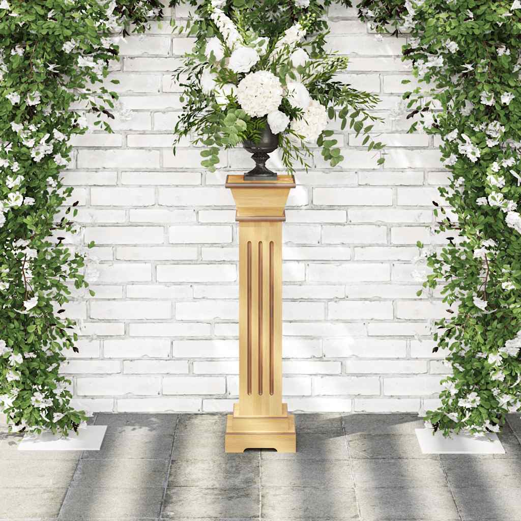 Piedistallo per Piante Quadrato Classico Legno 17x17x66 cm MDF