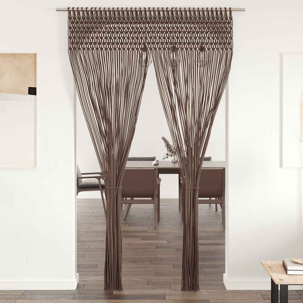 Tenda Macramè Grigio Talpa 140x240 cm in Cotone