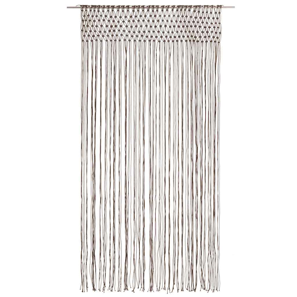 Tenda Macramè Grigio Talpa 140x240 cm in Cotone