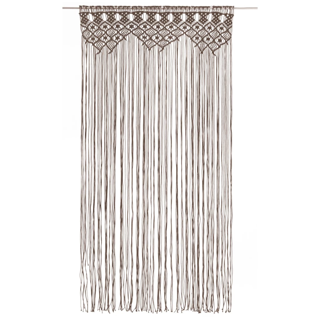 Tenda Macramè Grigio Talpa 140x240 cm in Cotone
