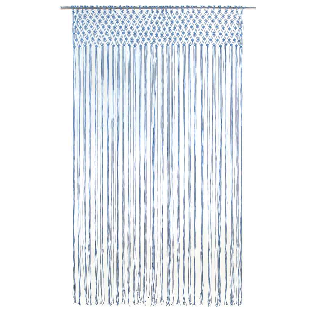 Tenda Macramè Blu 140x240 cm in Cotone