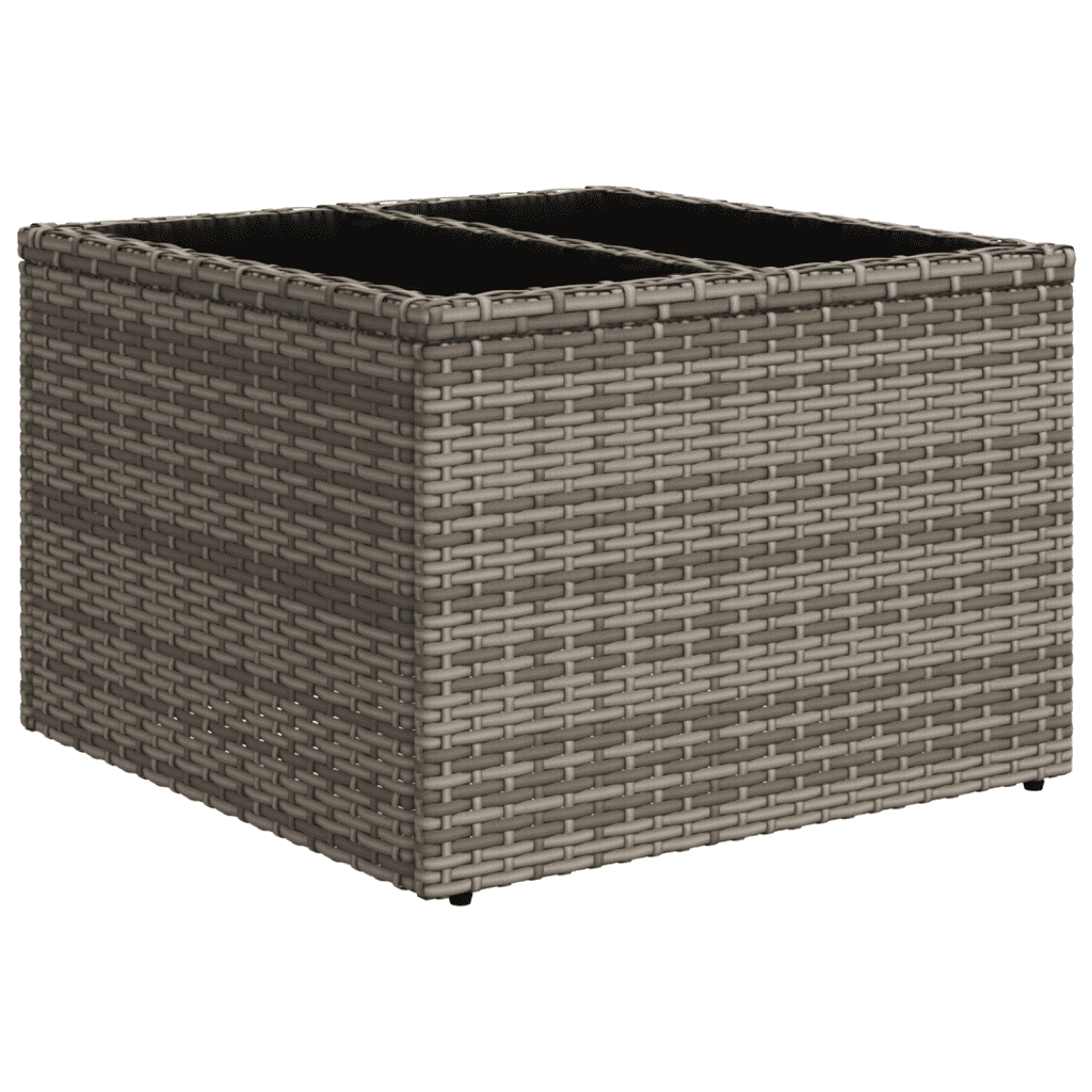 Set Divano da Giardino 6 pz con Cuscini Grigio in Polyrattan