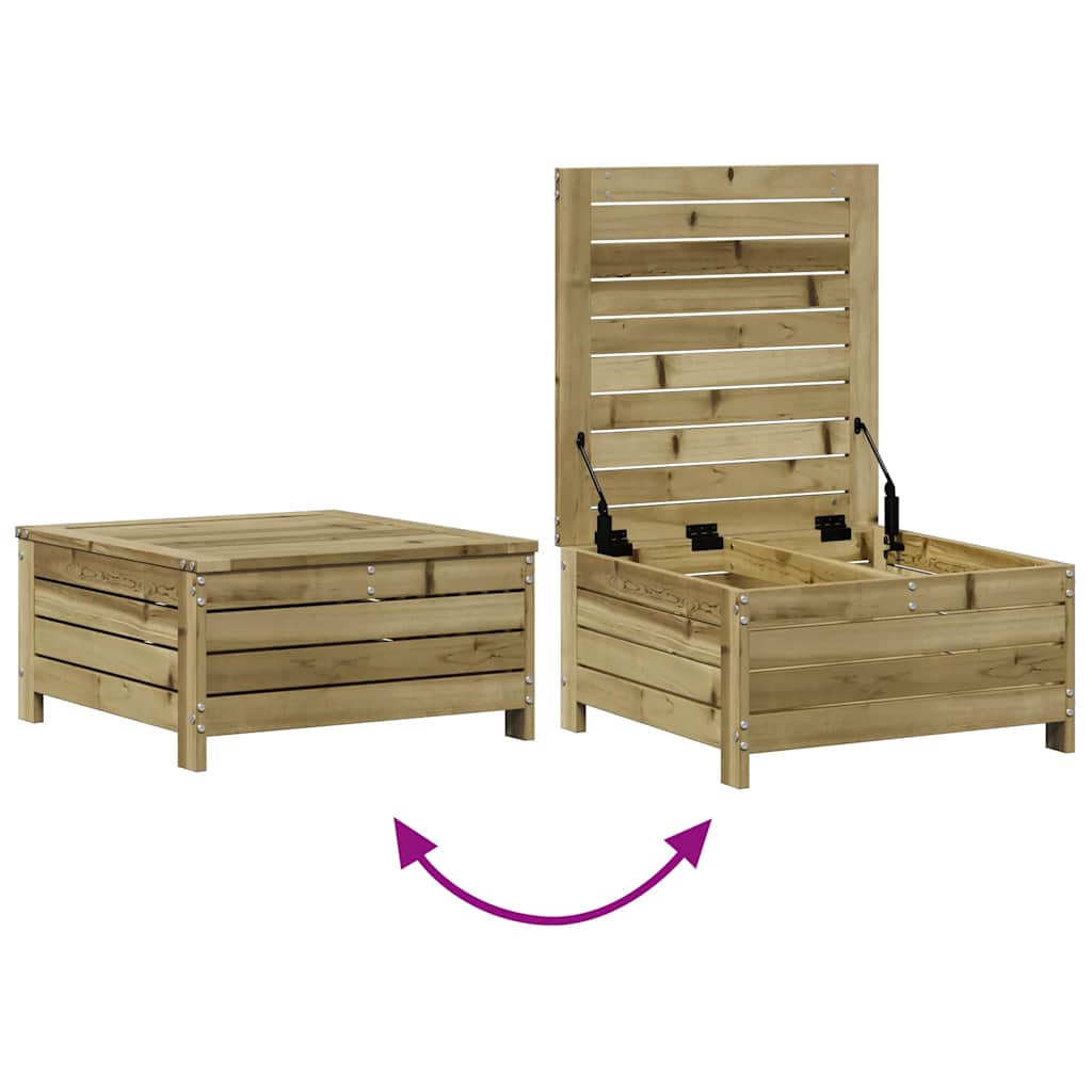 Set Divani da Giardino 5pz con Cuscini Legno Impregnato di Pino