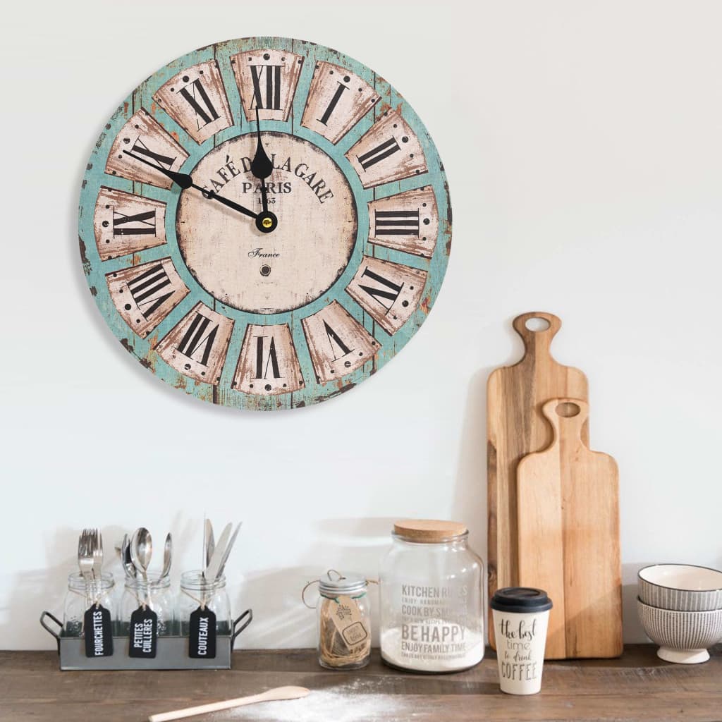 Orologio da Parete Multicolore 30 cm in MDF