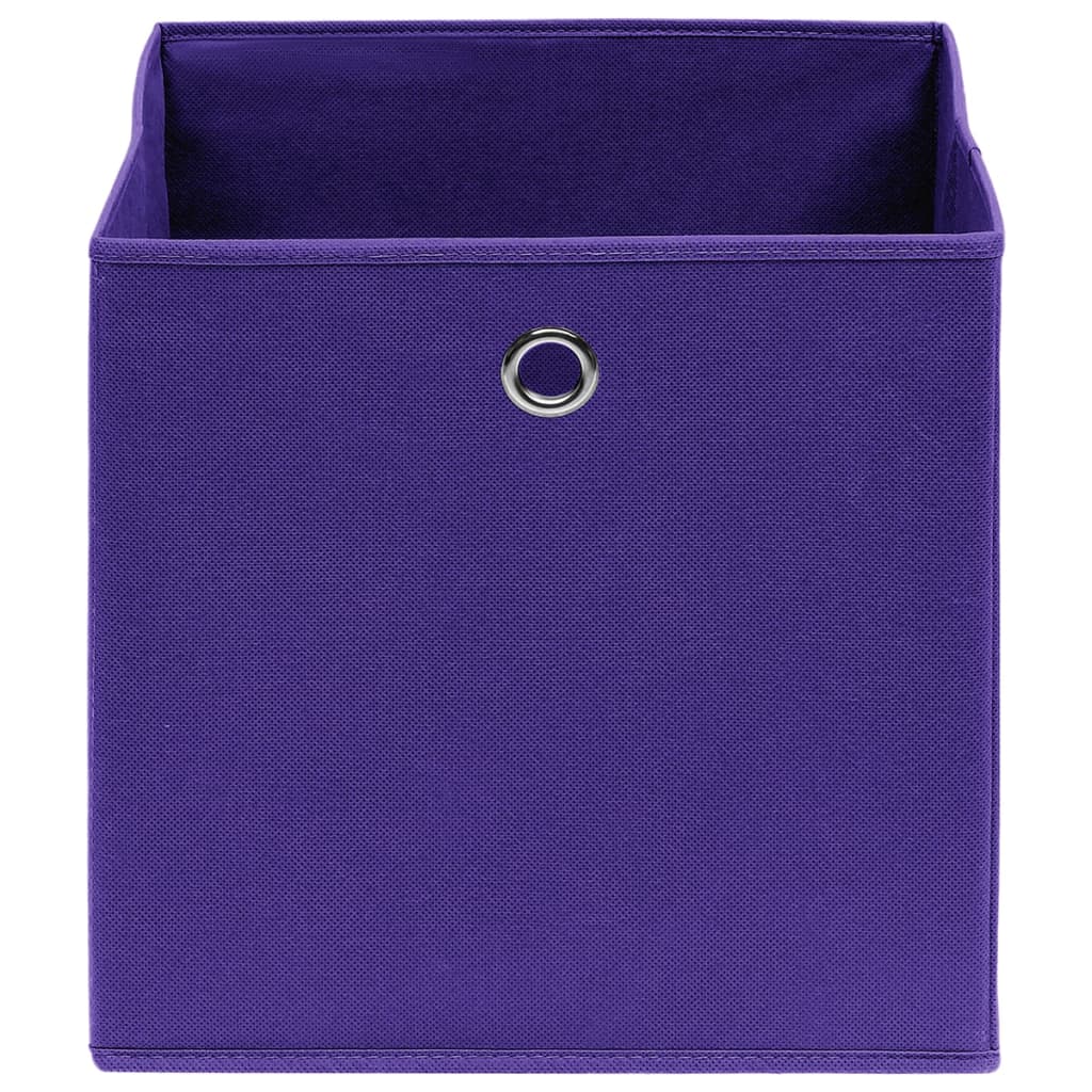 Contenitori 10 pz in Tessuto non Tessuto 28x28x28 cm Viola