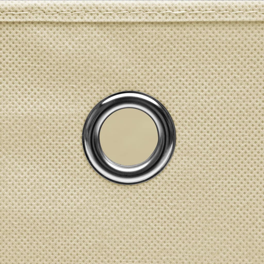 Contenitori con Coperchi 10 pz 28x28x28 cm Crema