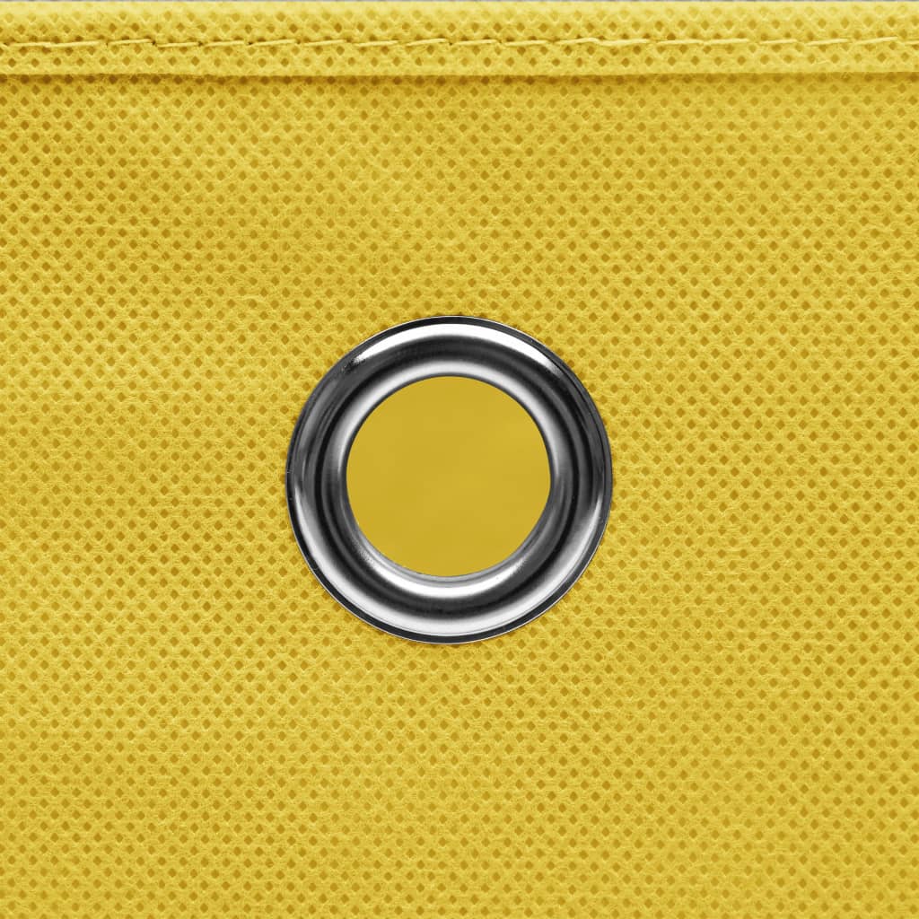 Contenitori con Coperchi 4 pz 28x28x28 cm Giallo