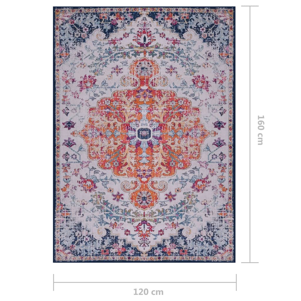 Tappeto Stampato Multicolore 120x160 cm in Tessuto