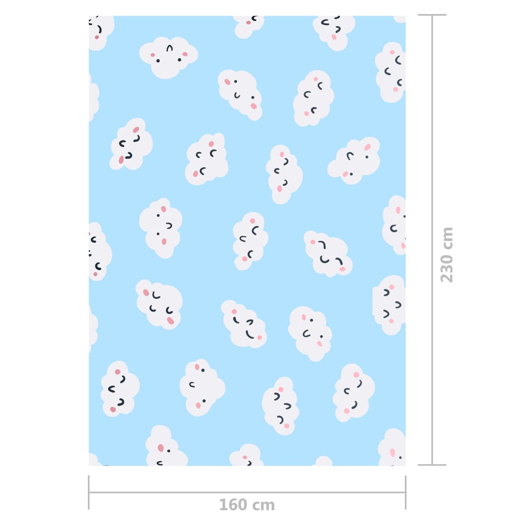 Tappeto Stampato Multicolore 160x230 cm in Tessuto