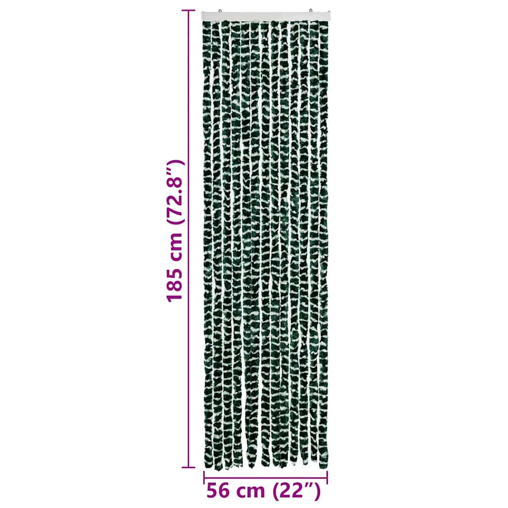 Zanzariera Verde e Bianco 56x185 cm Ciniglia