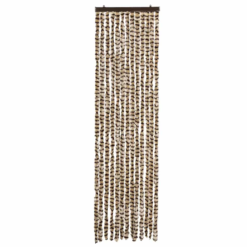 Zanzariera Beige e Marrone 56x185 cm Ciniglia
