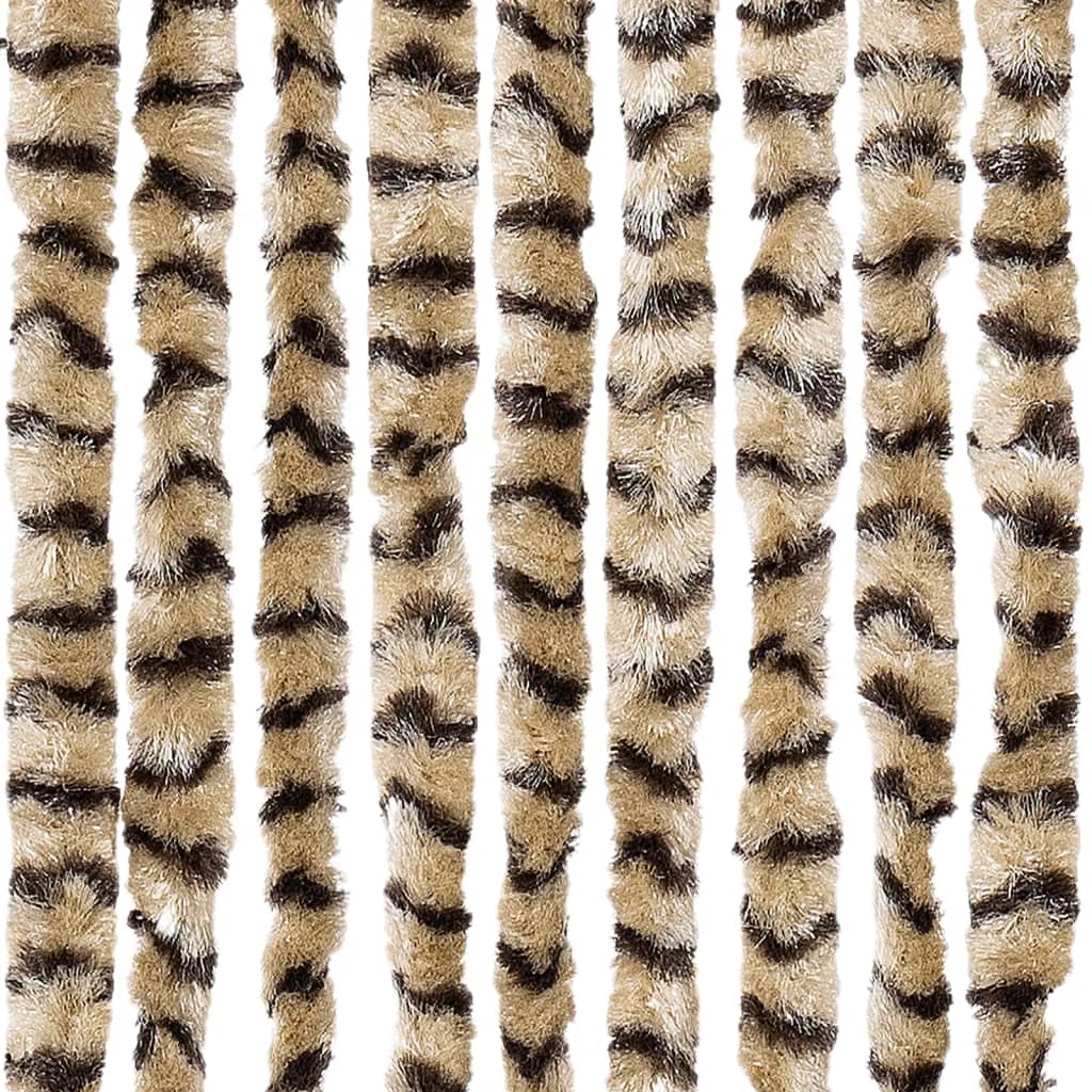 Zanzariera Beige e Marrone 100x220 cm Ciniglia