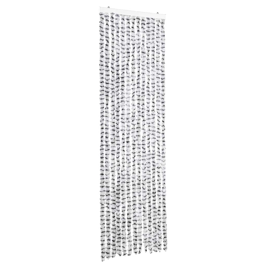 Zanzariera Grigio Chiaro e Grigio Scuro 56x185 cm Ciniglia