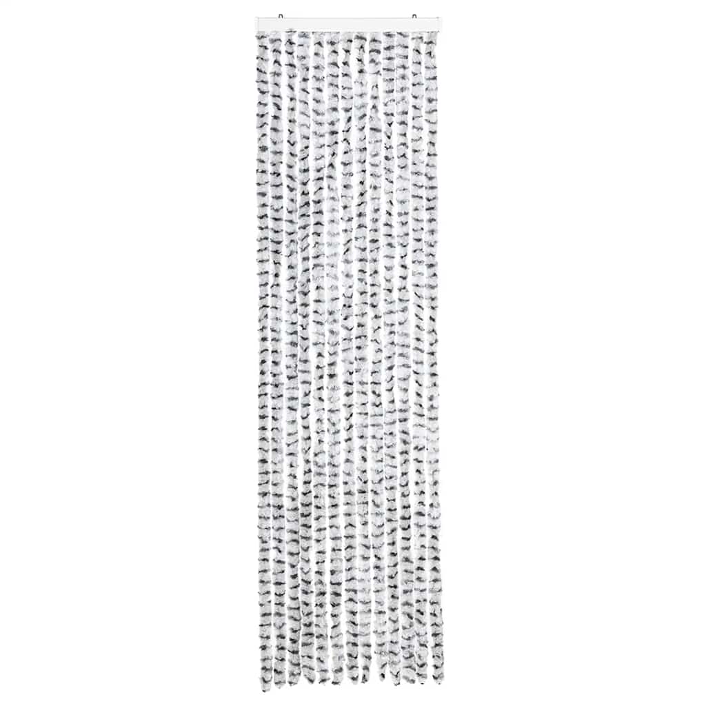 Zanzariera Grigio Chiaro e Grigio Scuro 56x185 cm Ciniglia