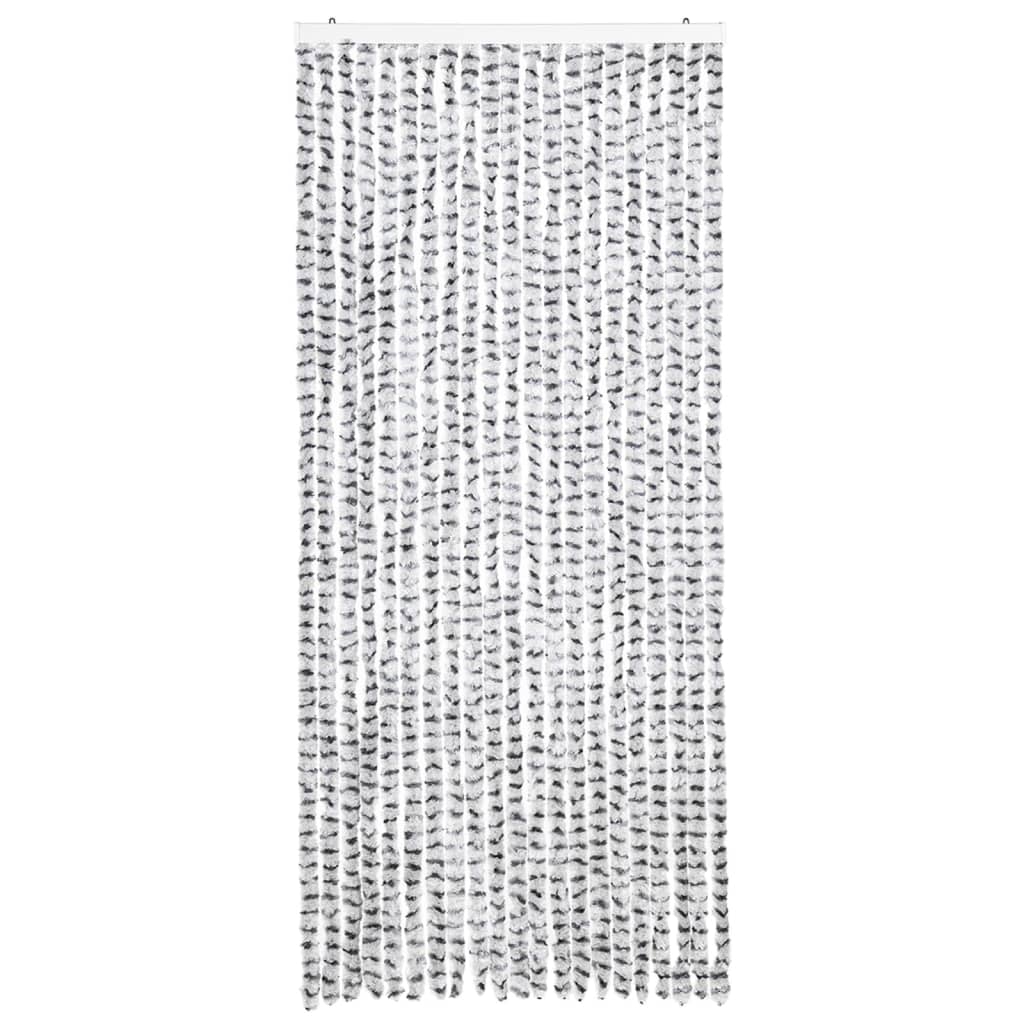 Zanzariera Grigio Chiaro e Grigio Scuro 90x220 cm Ciniglia