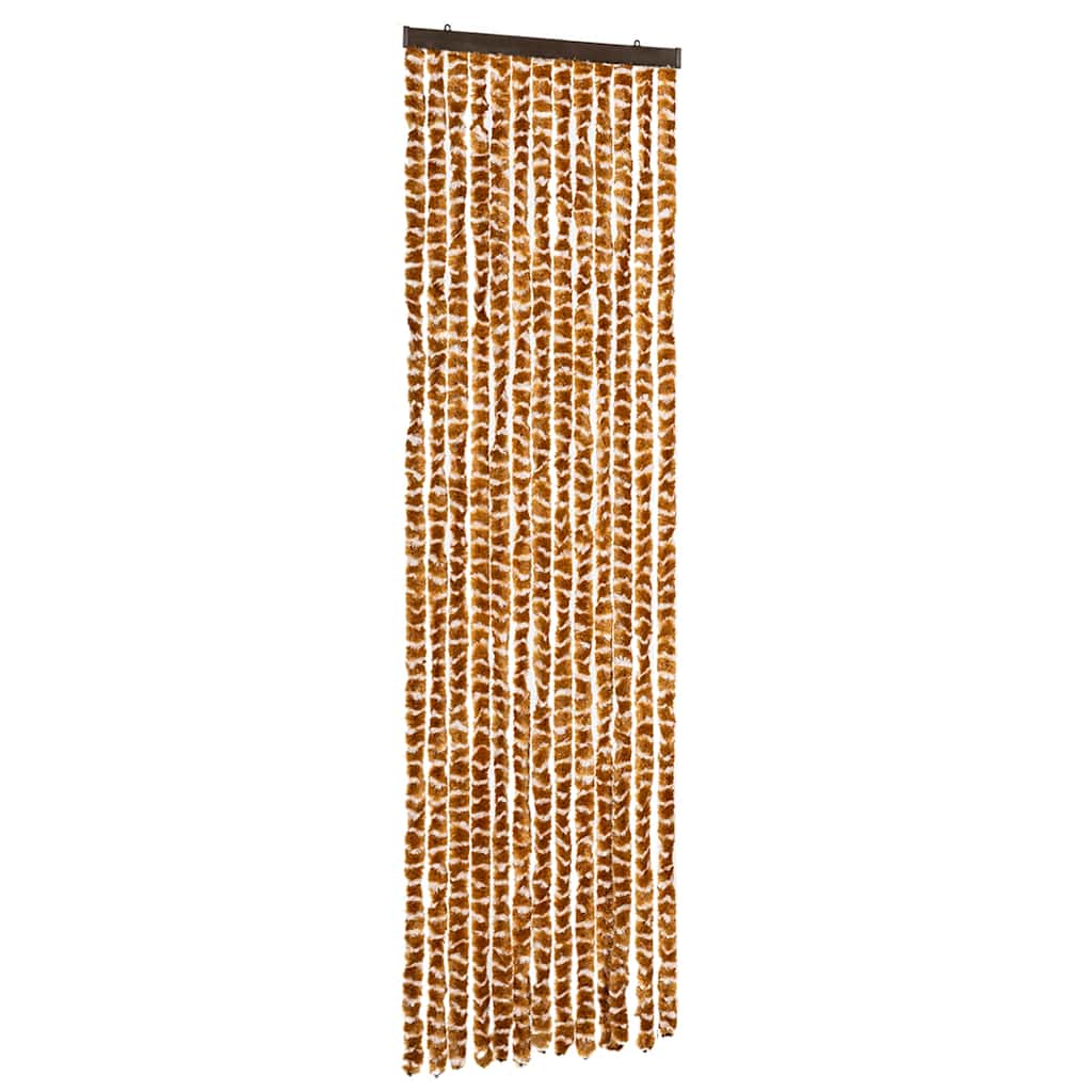 Zanzariera Ocra e Bianco 56x185 cm Ciniglia