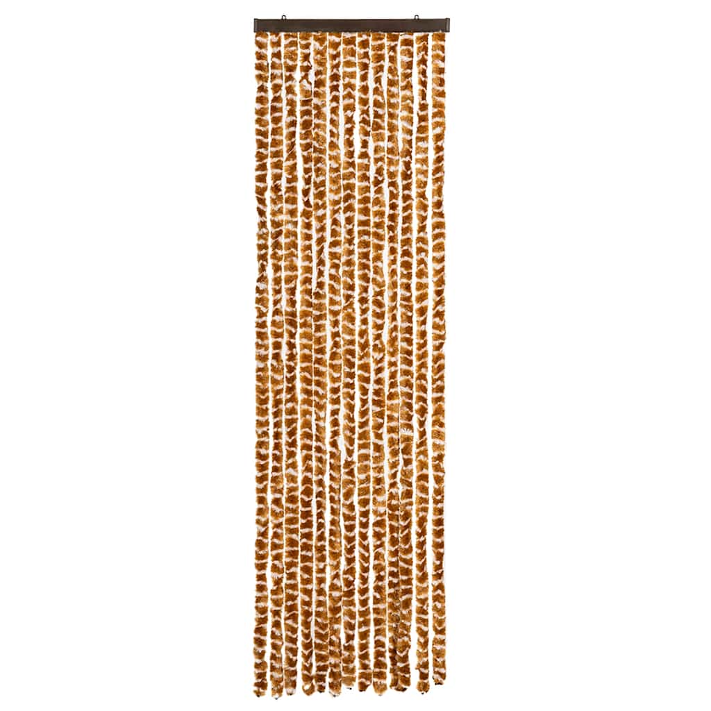 Zanzariera Ocra e Bianco 56x185 cm Ciniglia