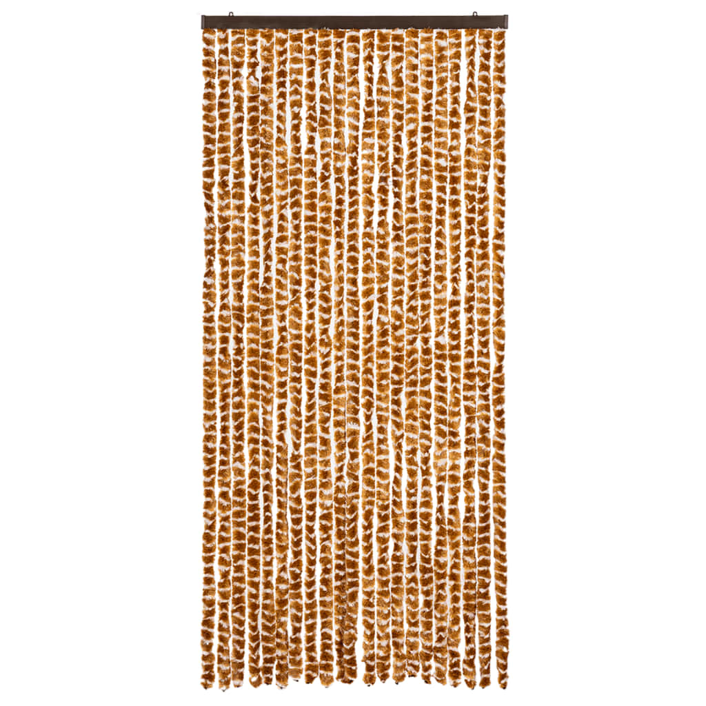 Zanzariera Ocra e Bianco 90x220 cm Ciniglia