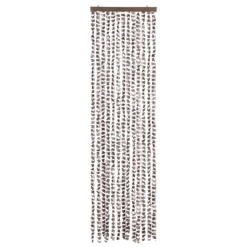 Zanzariera Grigio Talpa e Bianco 56x185 cm Ciniglia