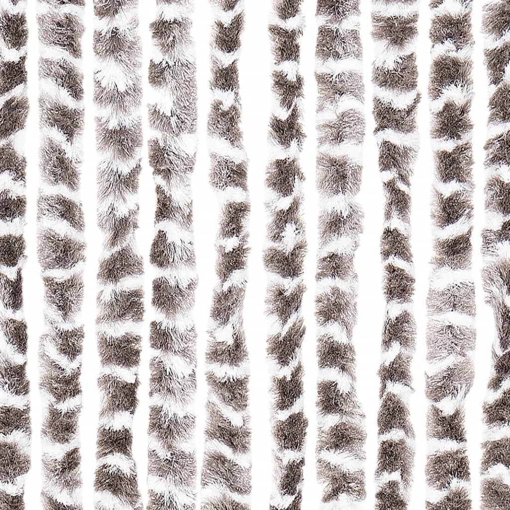Zanzariera Grigio Talpa e Bianco 100x220 cm Ciniglia