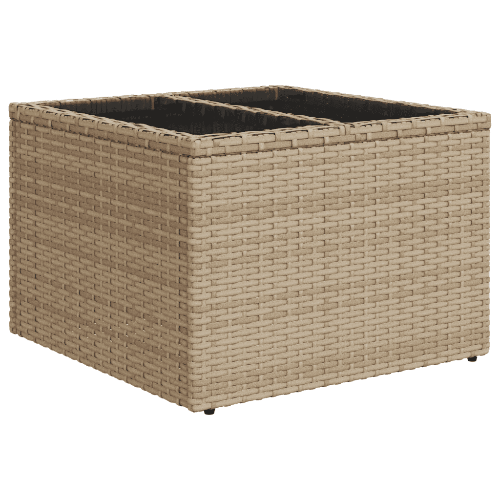 Set Divano da Giardino 5 pz con Cuscini Beige in Polyrattan 2