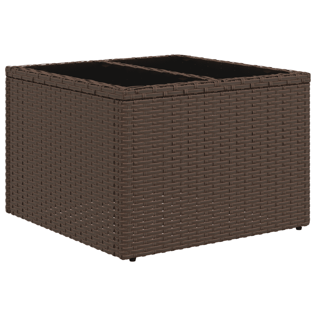 Salotto da Giardino Marrone in Polyrattan, 6 pezzi