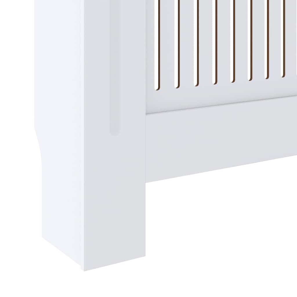 Copertura per Radiatore Bianca in Legno Multistrato 205 cm